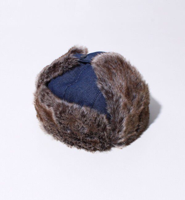 GLOSTER「【GLOSTER/グロスター】フライトキャップ 2WAY ナイロン/デニム」|キャップ・キャスケット|