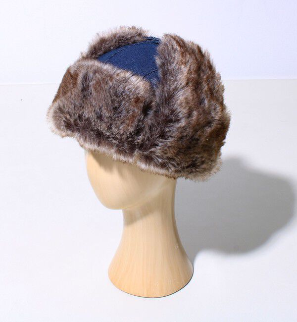 GLOSTER「【GLOSTER/グロスター】フライトキャップ 2WAY ナイロン/デニム」|キャップ・キャスケット|