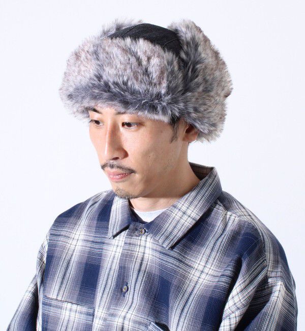 GLOSTER「【GLOSTER/グロスター】フライトキャップ 2WAY ナイロン/デニム」|キャップ・キャスケット|