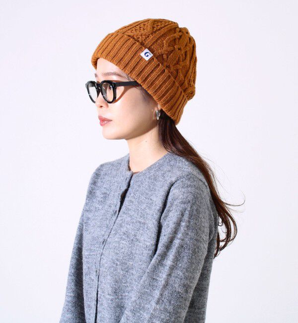 GLOSTER「【GLOSTER/グロスター】裏ボア ケーブルワッチ ニット帽」|ニット帽|