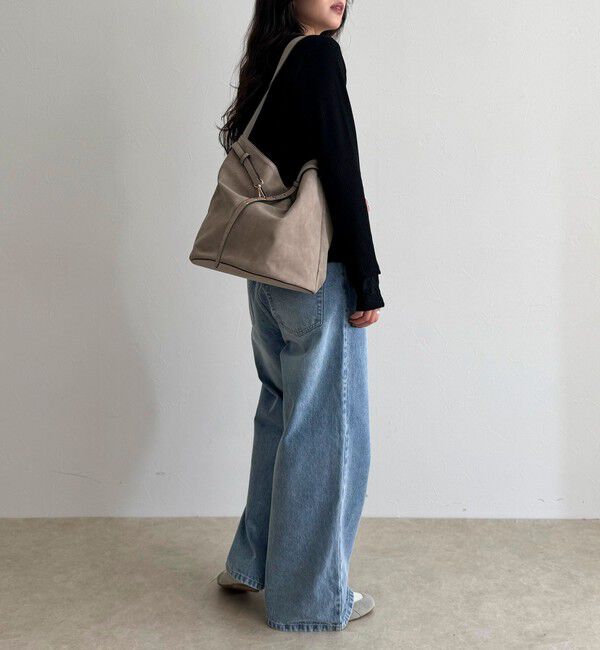 fredy emue「【WEB限定カラー】スエードベルトホーボーバッグ」|ショルダー・メッセンジャー|