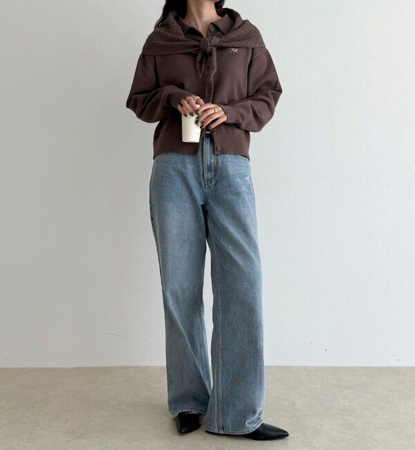 fredy emue「ニットシャツカーディガン バブーシュカ付き」|ニット・セーター|