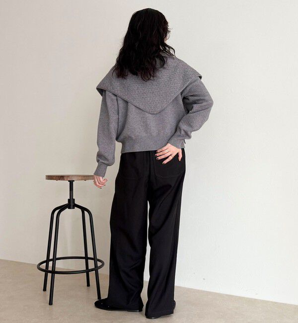 fredy emue「ニットシャツカーディガン バブーシュカ付き」|ニット・セーター|