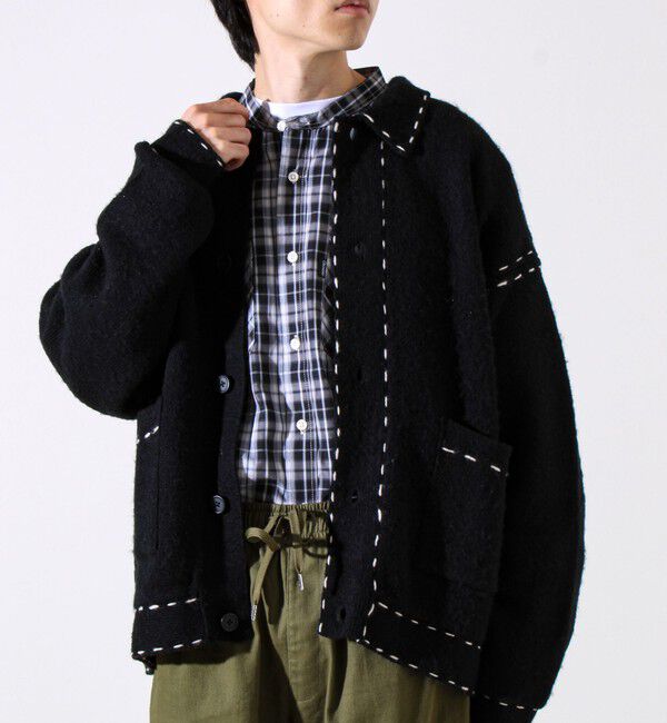 GLOSTER「【ユニセックス対応】ハンドステッチニットジャケット」|カーディガン|