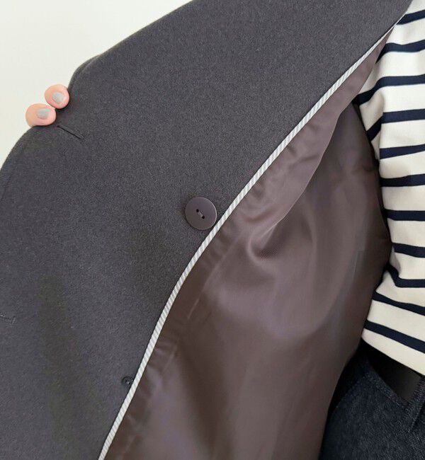 fredy emue「【リバイバル/新色追加】ウール混ミドル丈Pコート」|ピーコート|