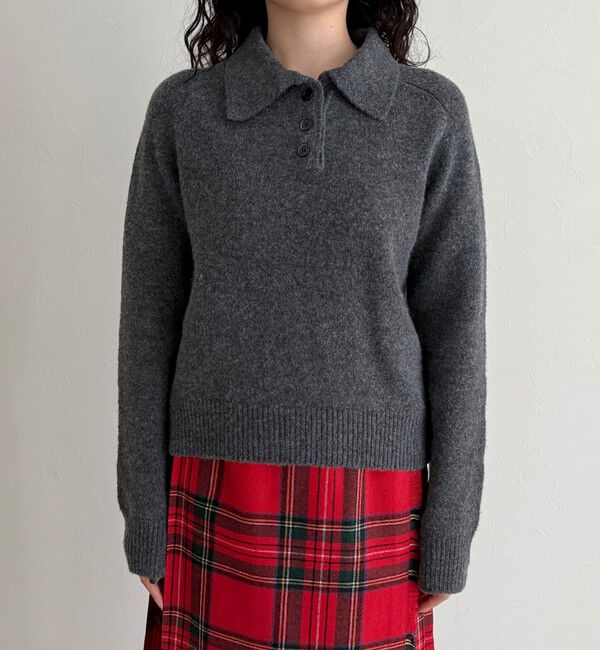 fredy emue「ポロ衿ニットプルオーバー」|ニット・セーター|