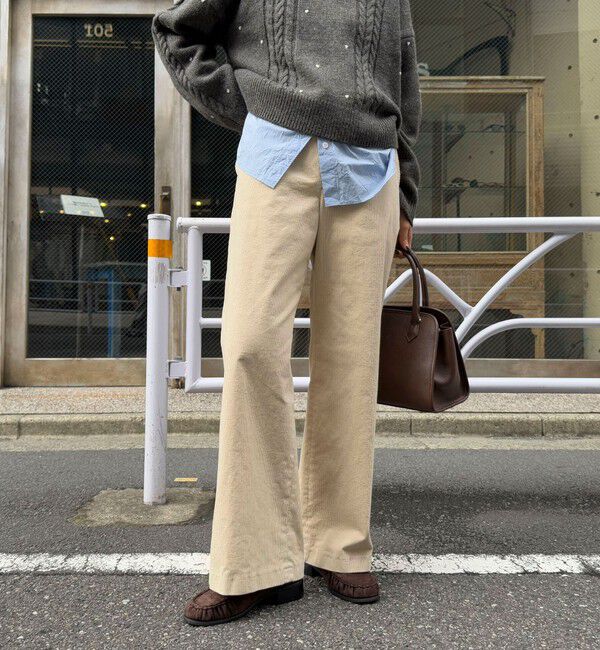 fredy emue「コーデュロイストレートパンツ」|チノ|
