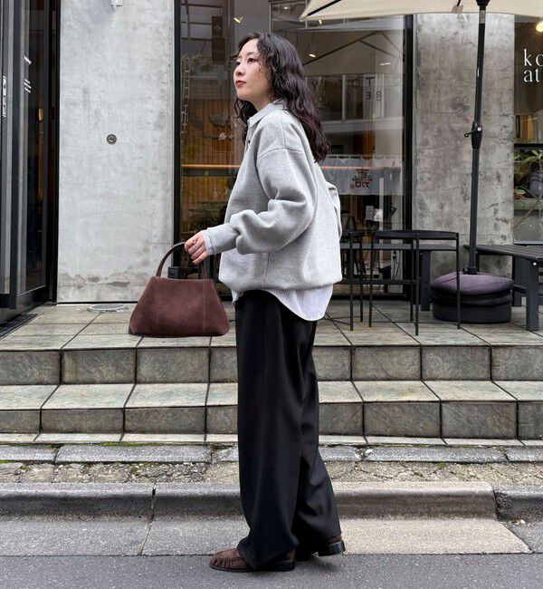 fredy emue「FR刺繍衿付き起毛スウェットプルオーバー」|スウェット・ジャージ|