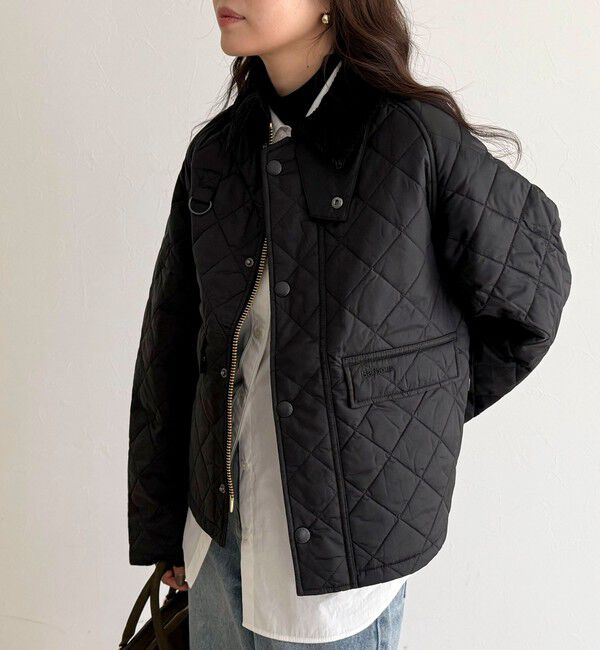 fredy emue「【BARBOUR/バブアー】 SPEY QUILTED JACKET」|ブルゾン・スタジャン|ブラック