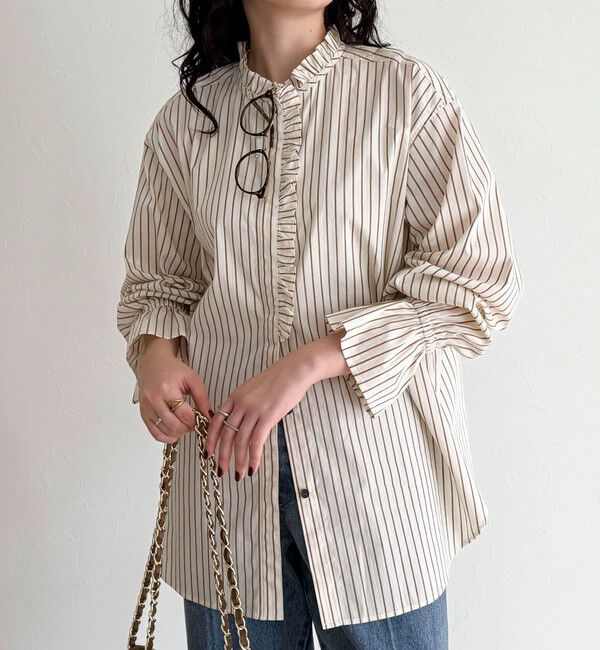 fredy emue「フリルデザインシャツ」|シャツ・ブラウス|