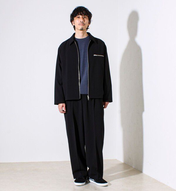GLOSTER「【セットアップ対応】ウールライクジップジャケット」|ブルゾン・スタジャン|