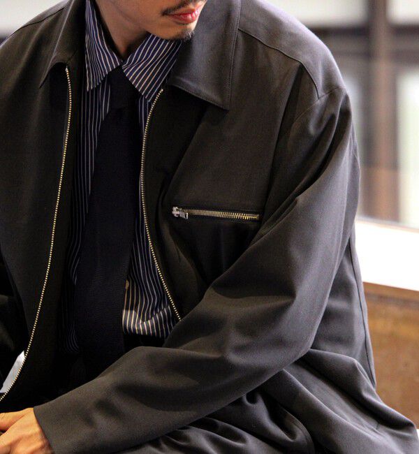 GLOSTER「【セットアップ対応】ウールライクジップジャケット」|ブルゾン・スタジャン|