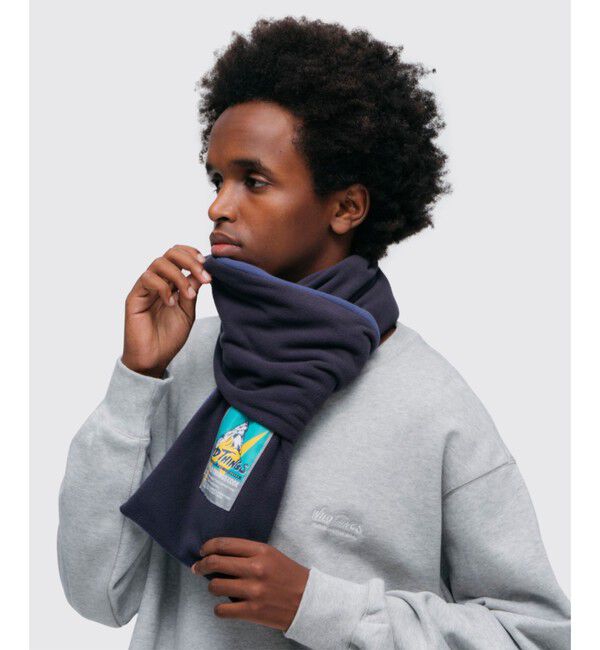 GLOSTER「【WILD THINGS/ワイルドシングス】REVERSIBLE FLEECE MUFFLER」|マフラー|