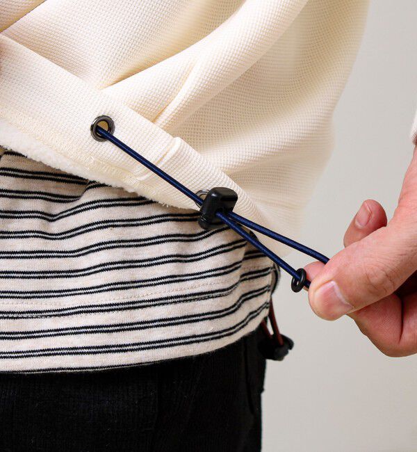 GLOSTER「ワッフルフリース ハーフジッププルオーバー」|スウェット・ジャージ|