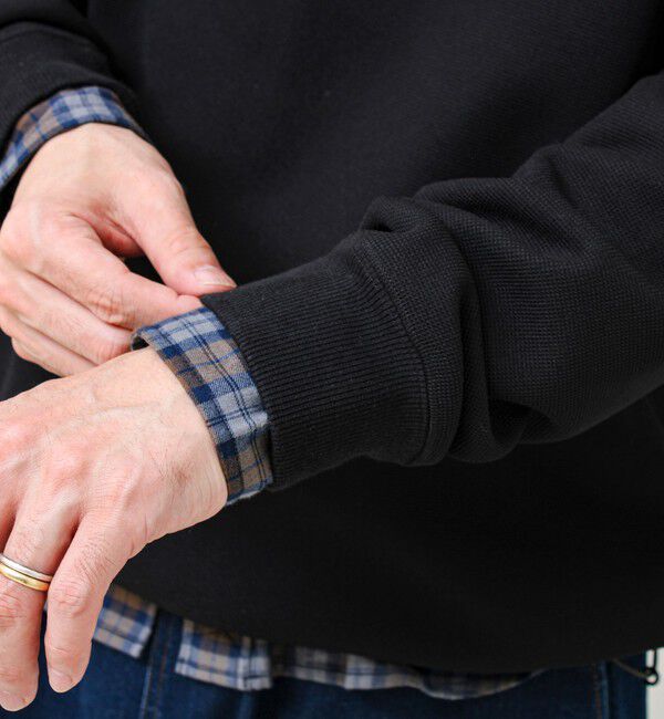 GLOSTER「ワッフルフリース ハーフジッププルオーバー」|スウェット・ジャージ|