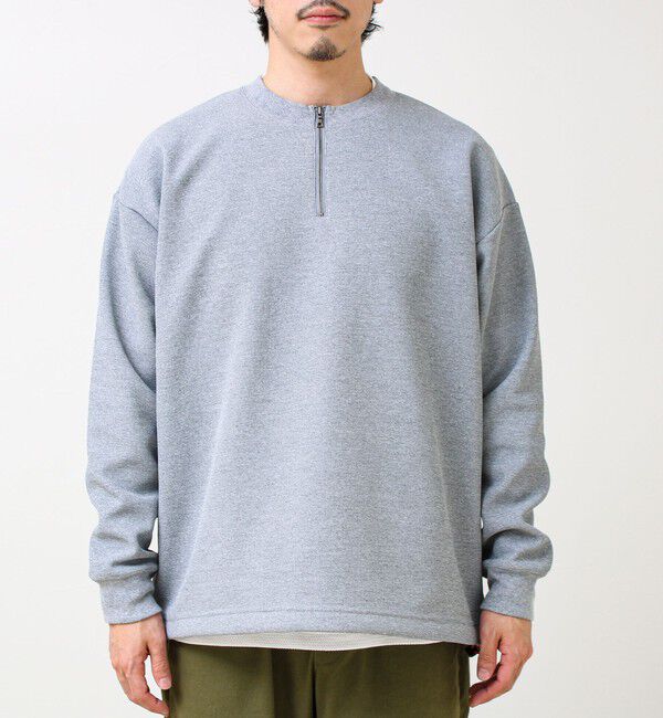 GLOSTER「ワッフルフリース ハーフジッププルオーバー」|スウェット・ジャージ|