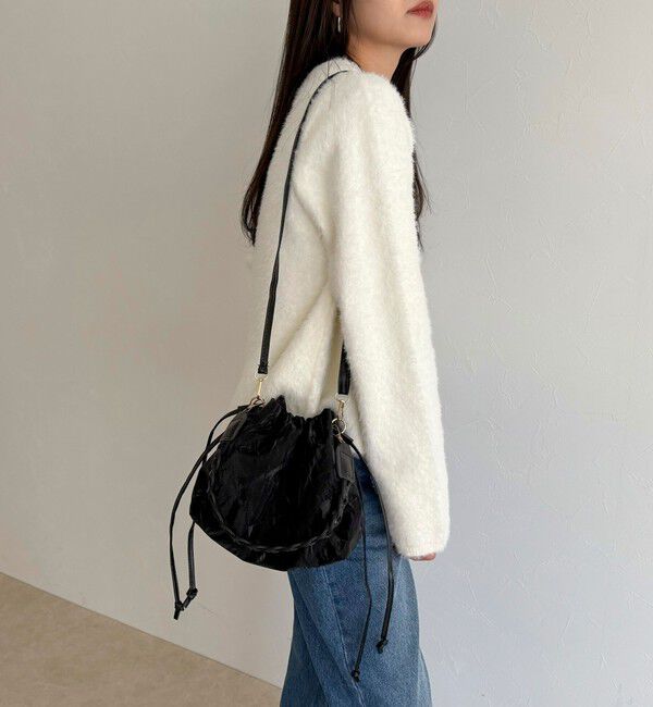 fredy emue「三つ編みハンドル巾着バッグ」|ショルダー・メッセンジャー|