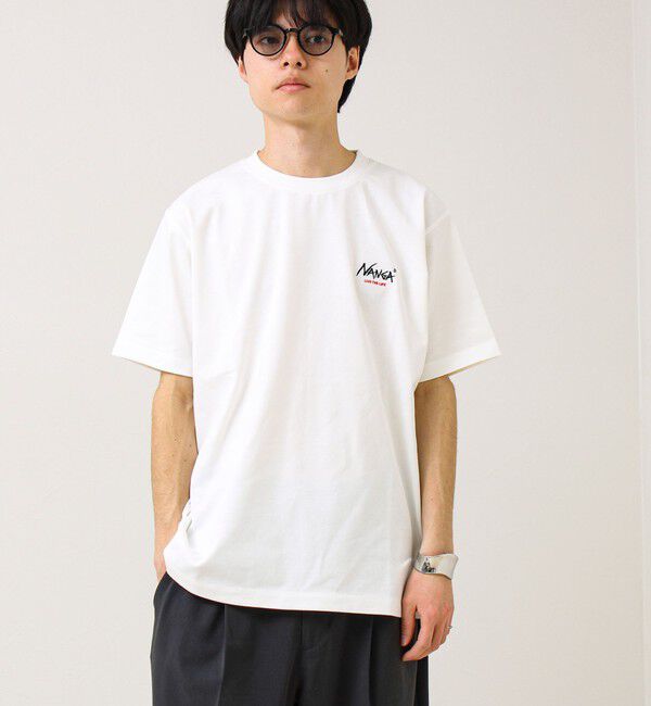 GLOSTER「【NANGA&times;GLOSTER】別注① Rect Backprint Tee」|Tシャツ・カットソー|