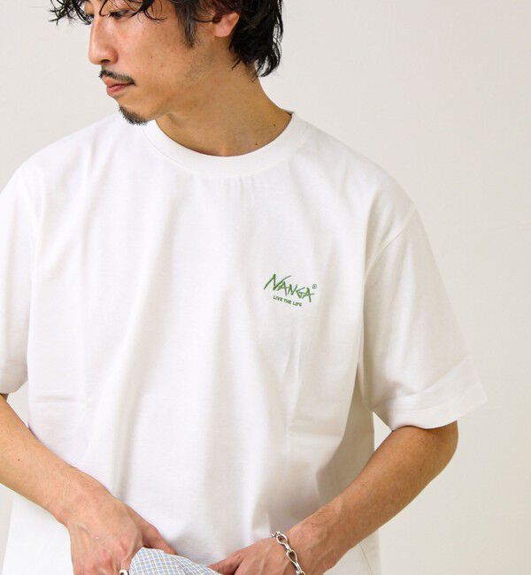 GLOSTER「【NANGA&times;GLOSTER】別注① Rect Backprint Tee」|Tシャツ・カットソー|