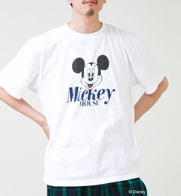 GLOSTER「【GOOD ROCK SPEED】MICKEY / ミッキーマウス / プリントTシャツ」|Tシャツ・カットソー|ホワイト系その他