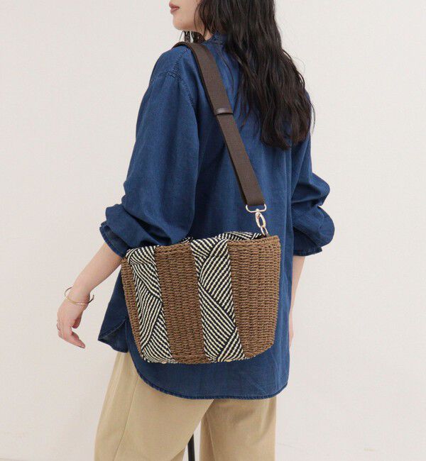 fredy emue「ラメテープハンドルカゴバッグ」|かごバッグ|