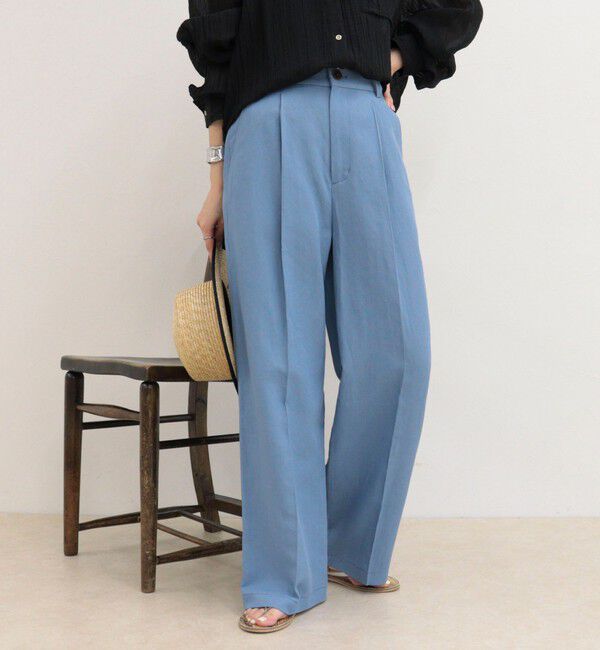 fredy emue「ハイブリッドリネンタックスラックス」|チノ|