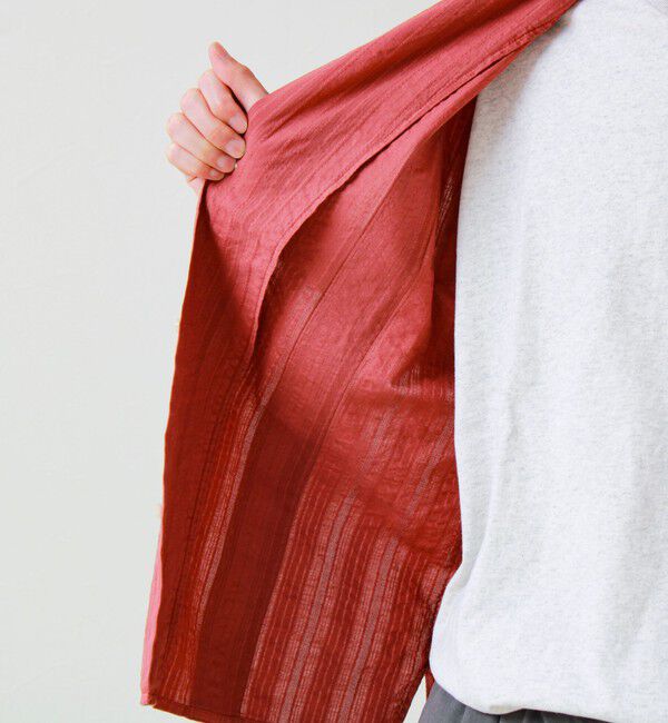 GLOSTER「【1枚で決まる】メランジテープ オープンカラーS/Sシャツ」|シャツ・ブラウス|