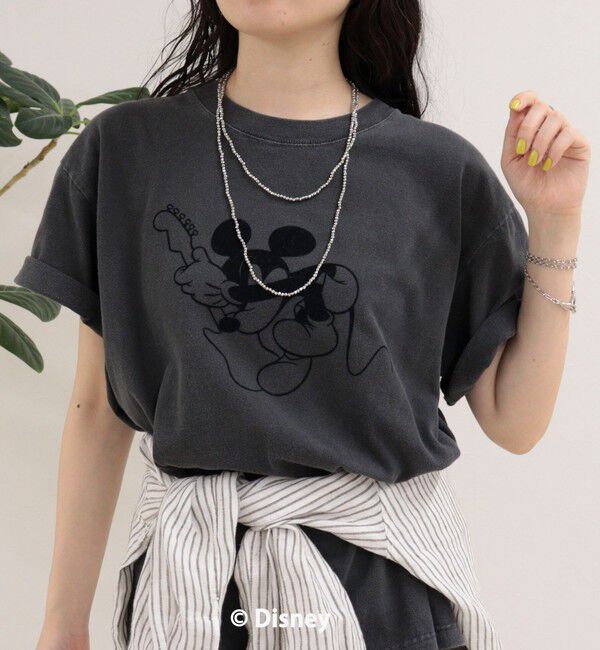 fredy emue「【GOOD ROCK SPEED/グッドロックスピード】MICKEYギター半袖Tシャツ」|Tシャツ・カットソー|チャコールグレー