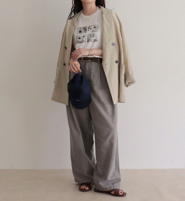 fredy emue「刺しゅう入りCAT PHOTO Tシャツ」|Tシャツ・カットソー|