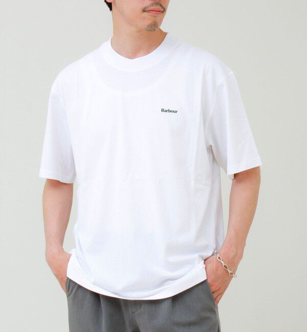GLOSTER「【BARBOUR/バブアー】LOGO OS T-SHIRT」|Tシャツ・カットソー|