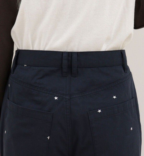 fredy emue「刺しゅう入りコットンツイルルーズパンツ」|チノ|