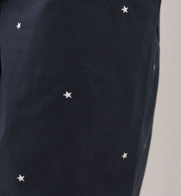 fredy emue「刺しゅう入りコットンツイルルーズパンツ」|チノ|