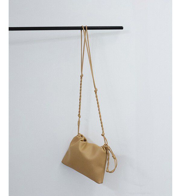 SALON adam et rope'「スプリットレザードロストミニショルダー」|ショルダー・メッセンジャー|ベージュ
