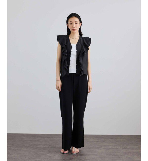 SALON adam et rope'「クールニットエフォートレスパンツ / セットアップ対応」|チノ|