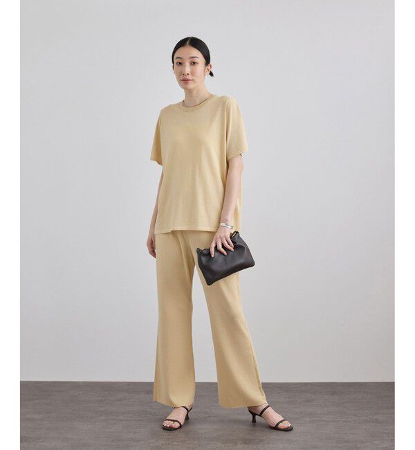 SALON adam et rope'「クールニットエフォートレスパンツ / セットアップ対応」|チノ|