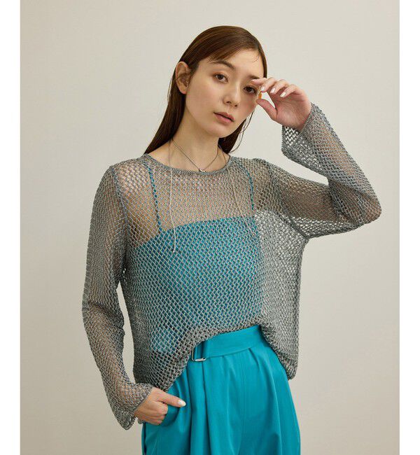 ROPE「ラメコードメッシュプルオーバー/洗える」|その他|