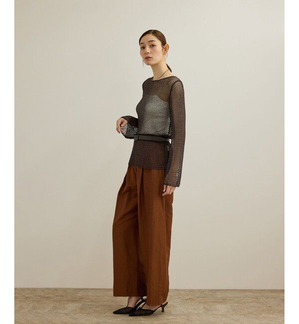 ROPE「ラメコードメッシュプルオーバー/洗える」|その他|