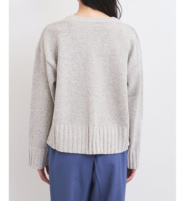 VIS「深Vネックミックスニットプルオーバー」|ニット・セーター|