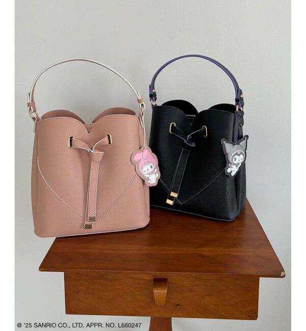 VIS「【マイメロディ&クロミ】 VIS別注モデルハートカットバッグ＆チャームSET」|ハンドバッグ|
