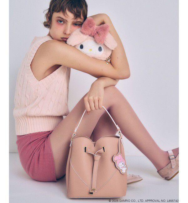 VIS「【マイメロディ&クロミ】 VIS別注モデルハートカットバッグ＆チャームSET」|ハンドバッグ|