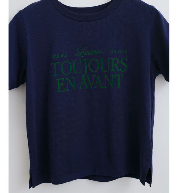 VIS「コンパクトフロッキープリントロゴTシャツ」|Tシャツ・カットソー|