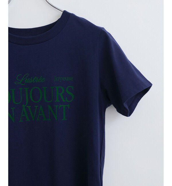 VIS「コンパクトフロッキープリントロゴTシャツ」|Tシャツ・カットソー|