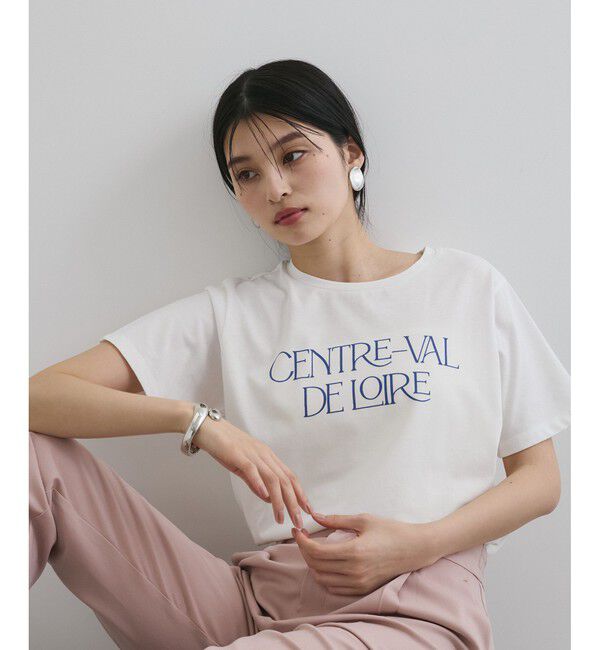 VIS「【接触冷感/洗える】アソートロゴプリントTシャツ」|Tシャツ・カットソー|
