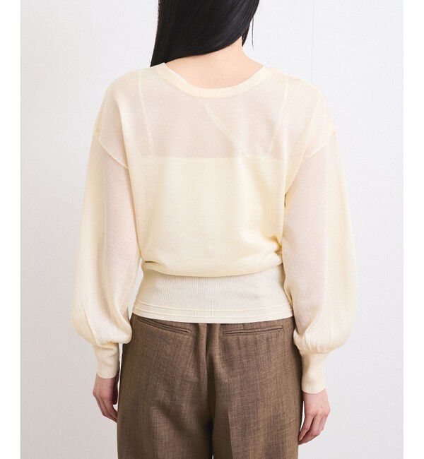 VIS「【前後2WAY】ハート釦シアーカーディガン」|カーディガン|