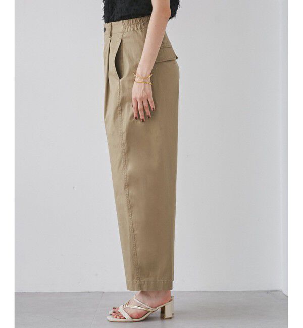 VIS「バレルシルエットコットンパンツ」|チノ|