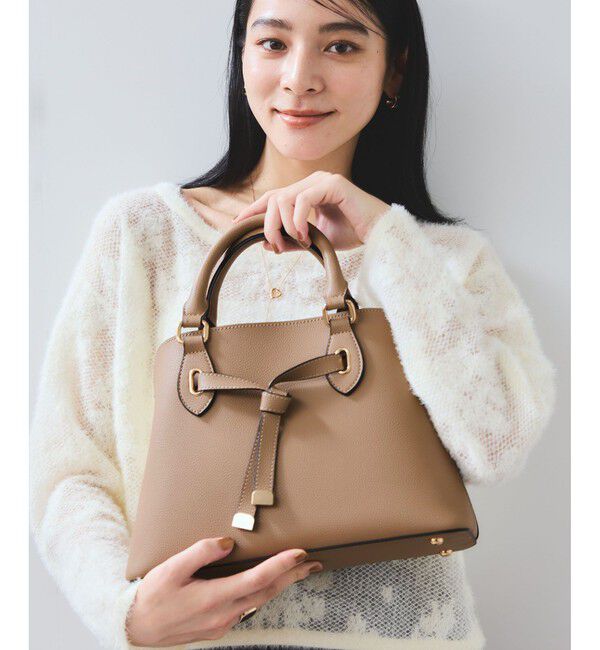 VIS「フロントタイ ブガッティ型ボストンバッグ/2WAY」|ボストンバッグ|