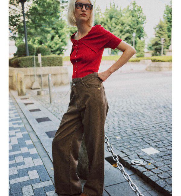 VIS「【POLO BCS】VIS別注クロスベルトストレートワイドデニム」|デニム|