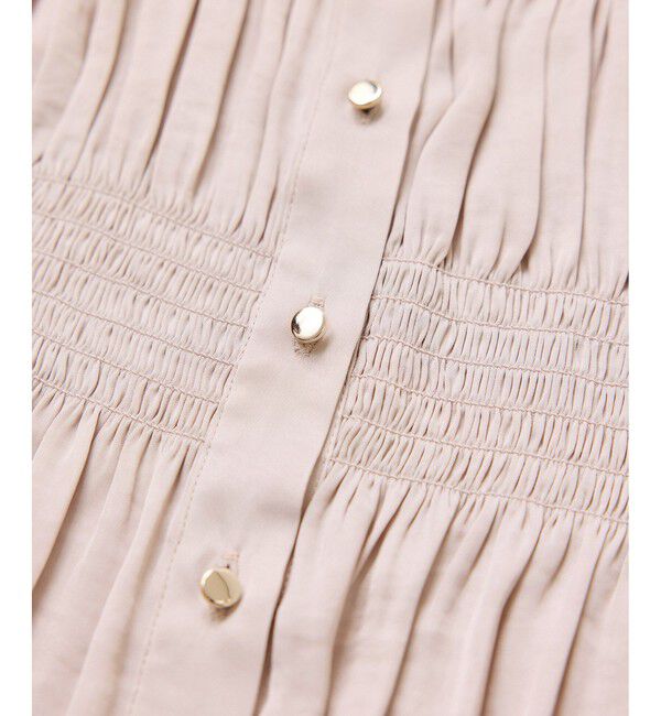 VIS「エアリーサテンシャーリングブラウス/イージーケア」|シャツ・ブラウス|