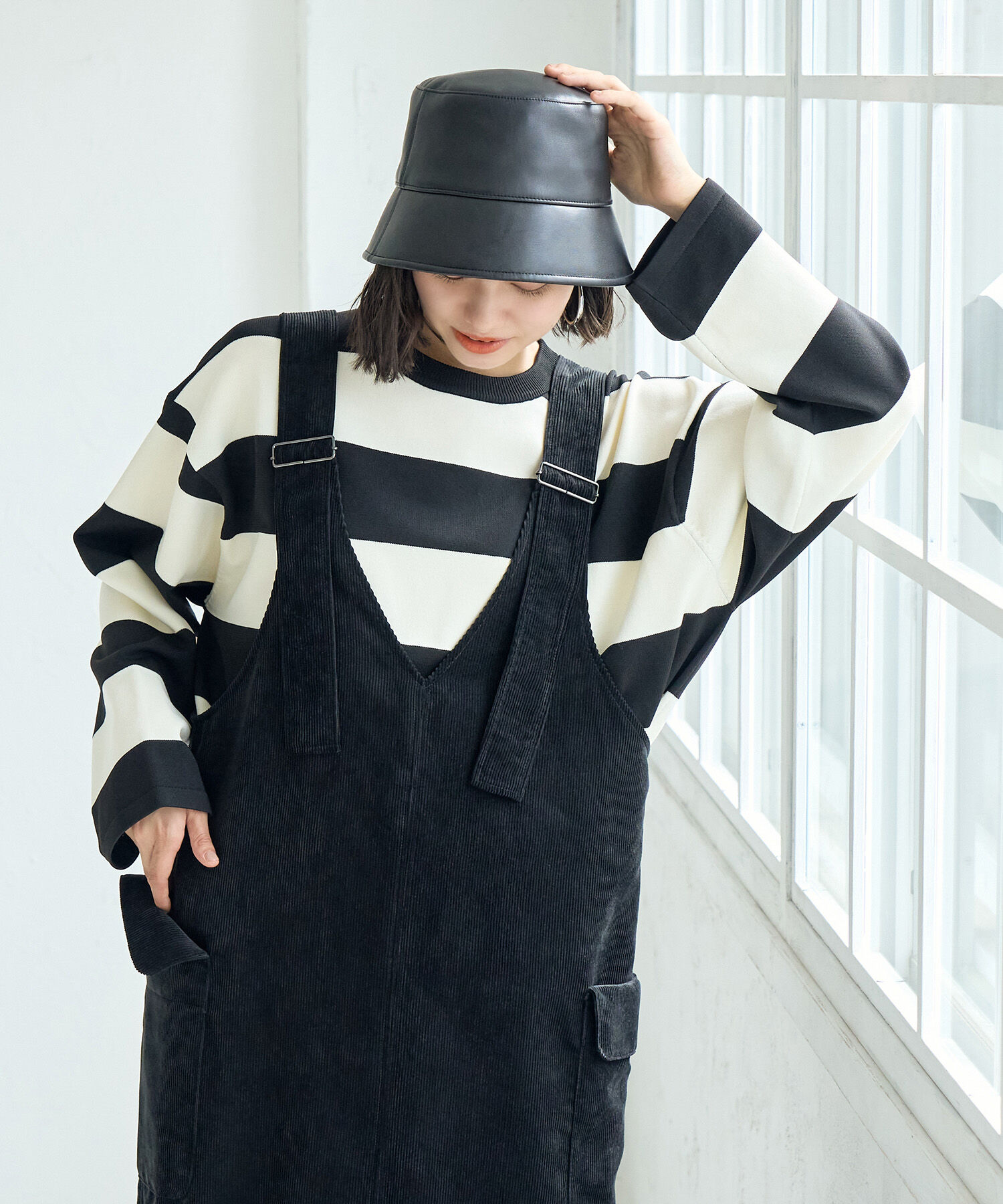 Rope&rsquo;Picnic「太ボーダーニットプルオーバー」|ニット・セーター|