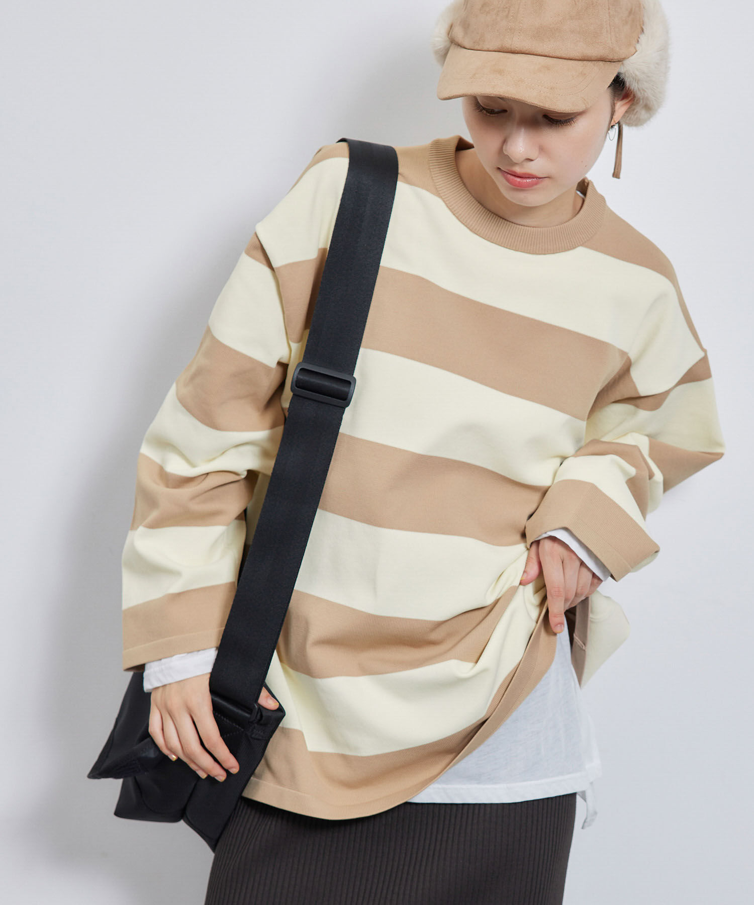 Rope&rsquo;Picnic「太ボーダーニットプルオーバー」|ニット・セーター|